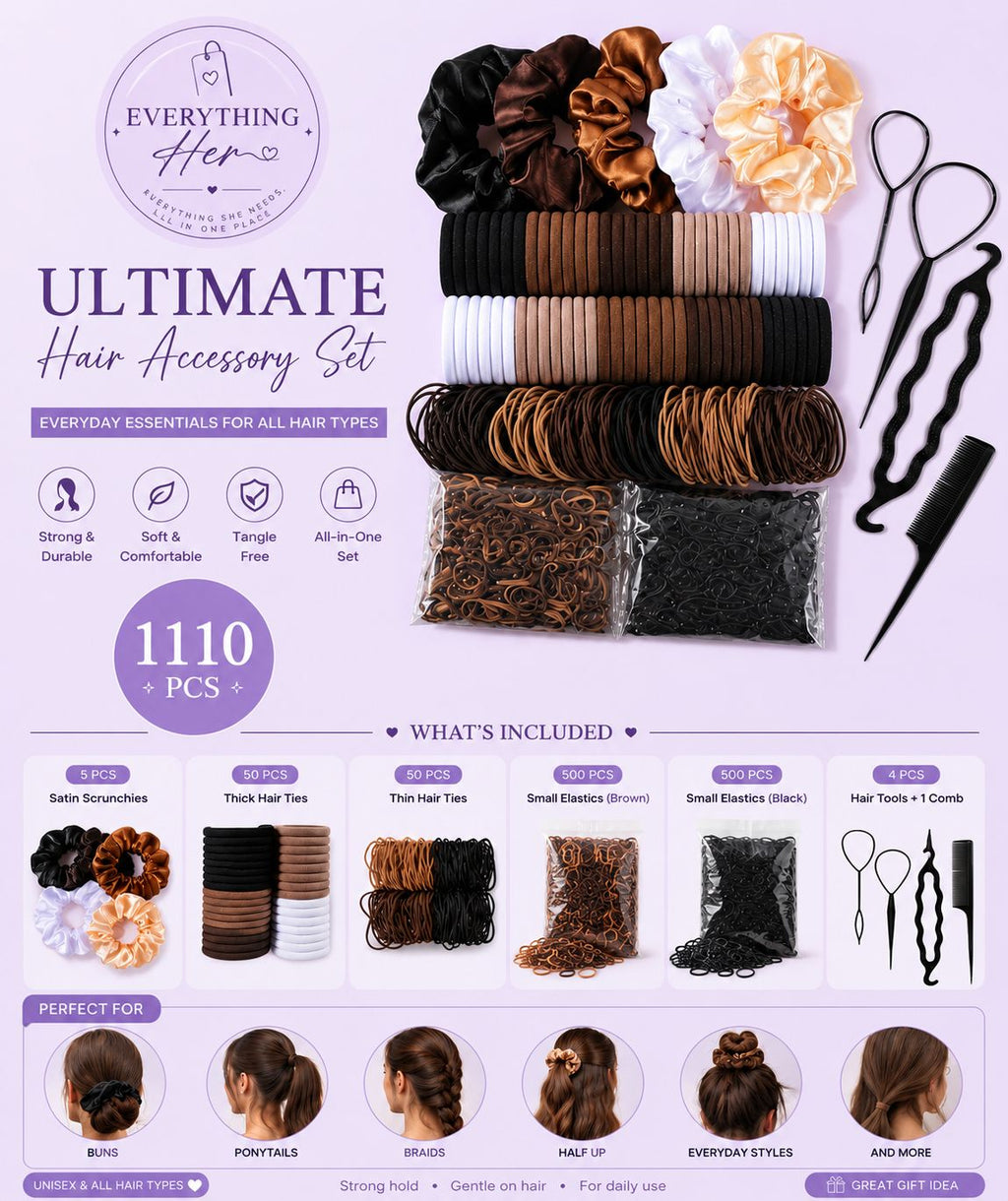 Hair Accessory set 1110 PCS
